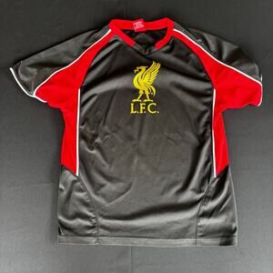 Liverpool FC LFC Liver Bird Jersey Youth XL Black/Red Kids Soccer Football Shirt